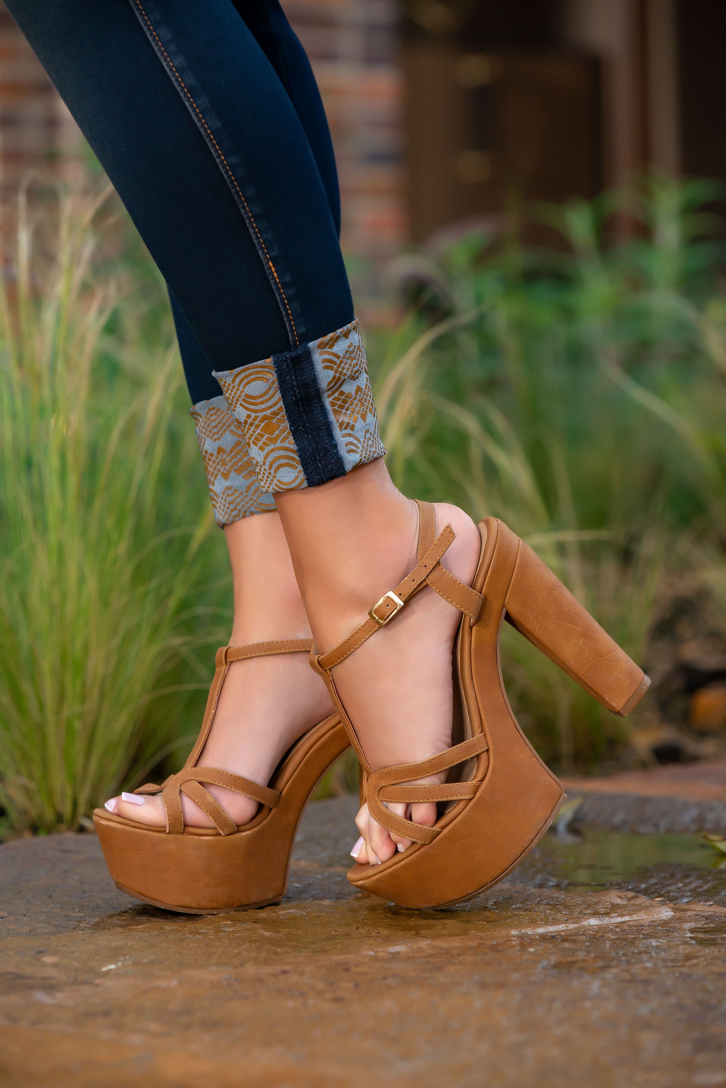 Jean Pretina Alta Con Faja Control Abdomen - Bota Tubo Para Doblar Ref 1368