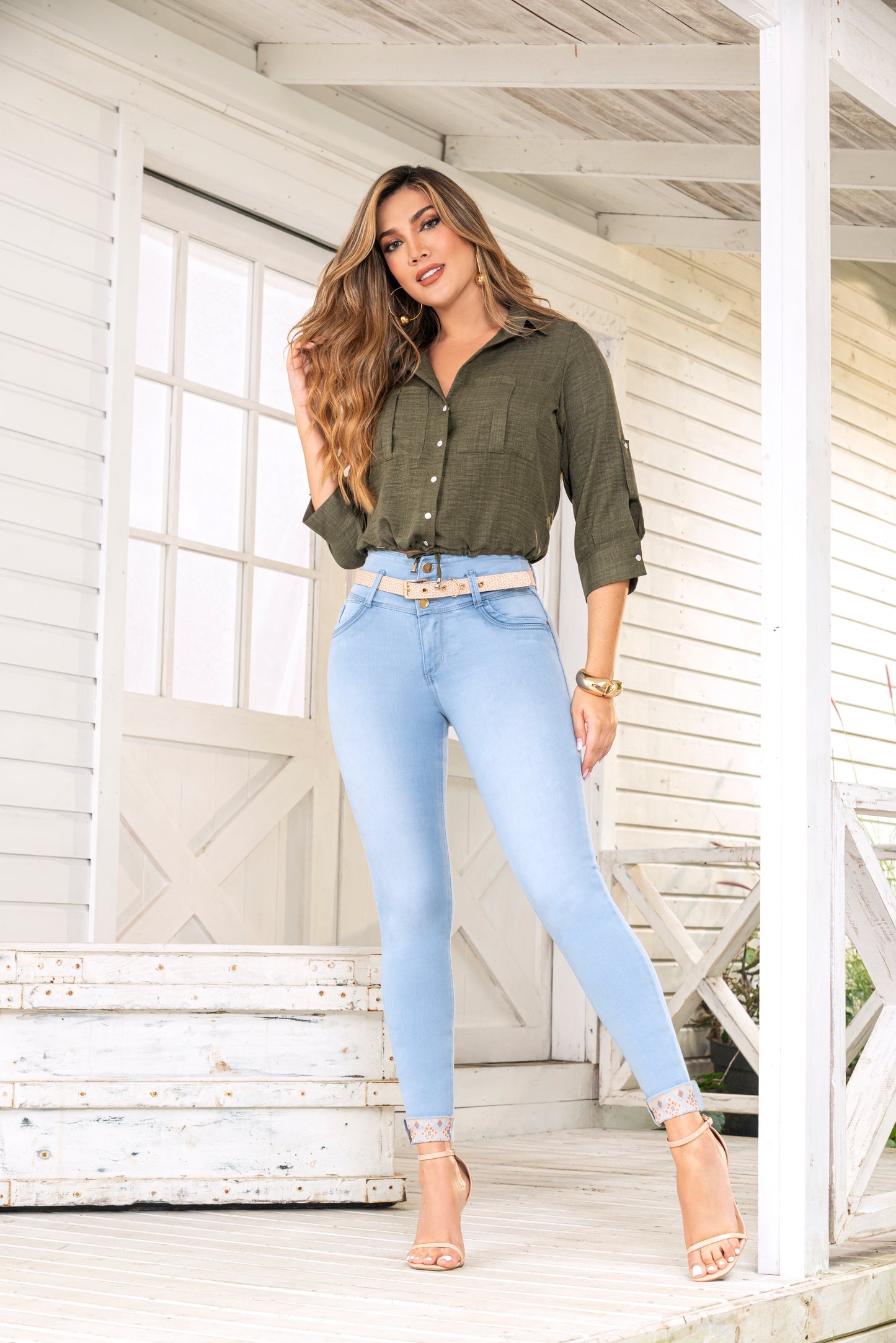 Control Abdomen-Piel de Durazno-Bota Tubo Ref 1888