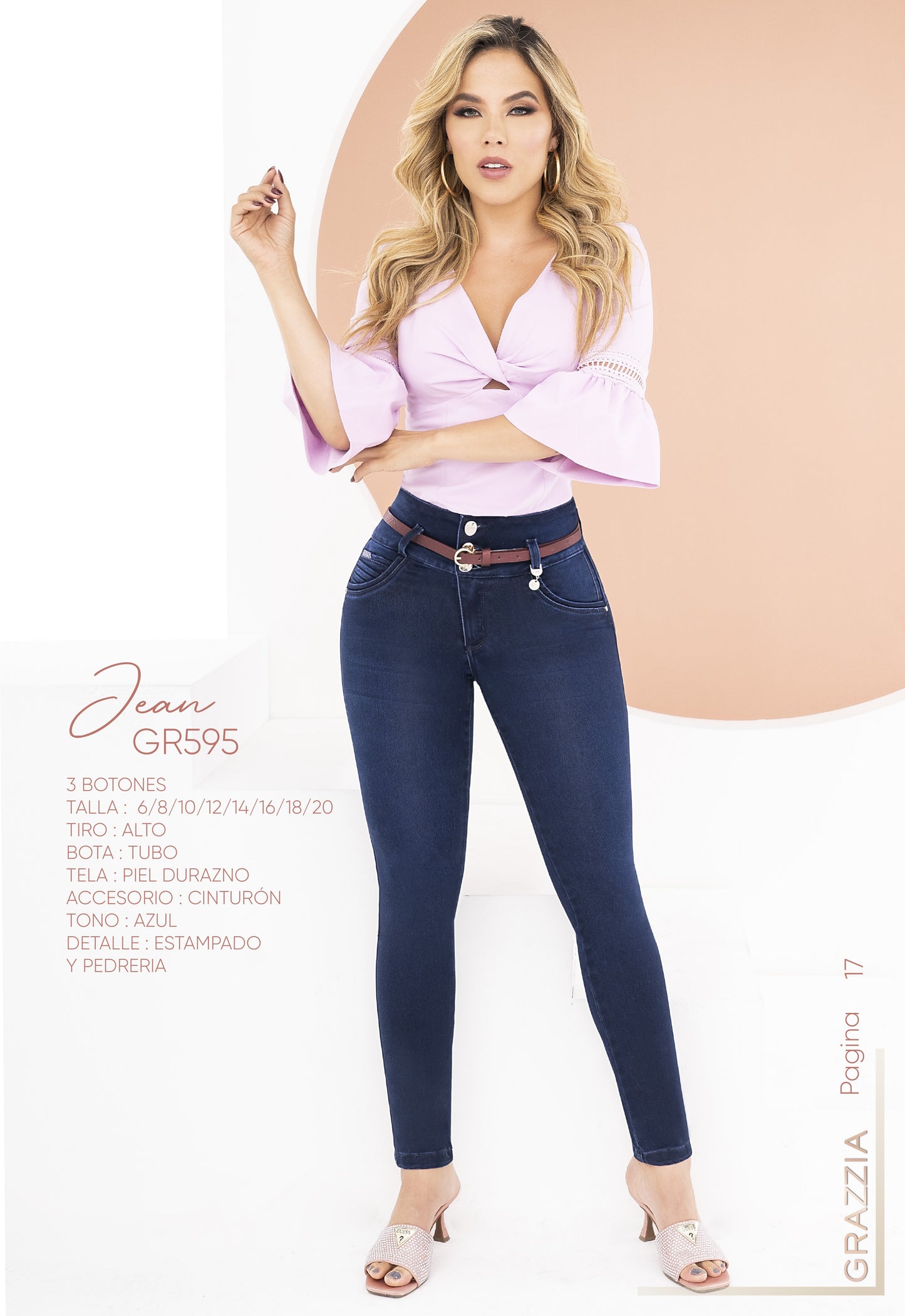 Jeans Grazzia by B´violet Cinturón Ref 595