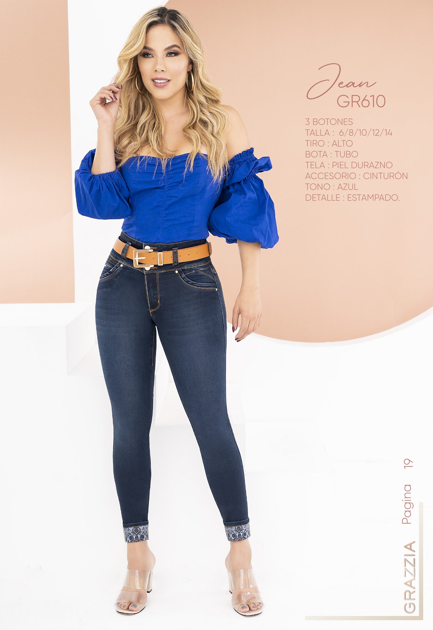 Jeans Grazzia by B´violet Cinturón Ref 610