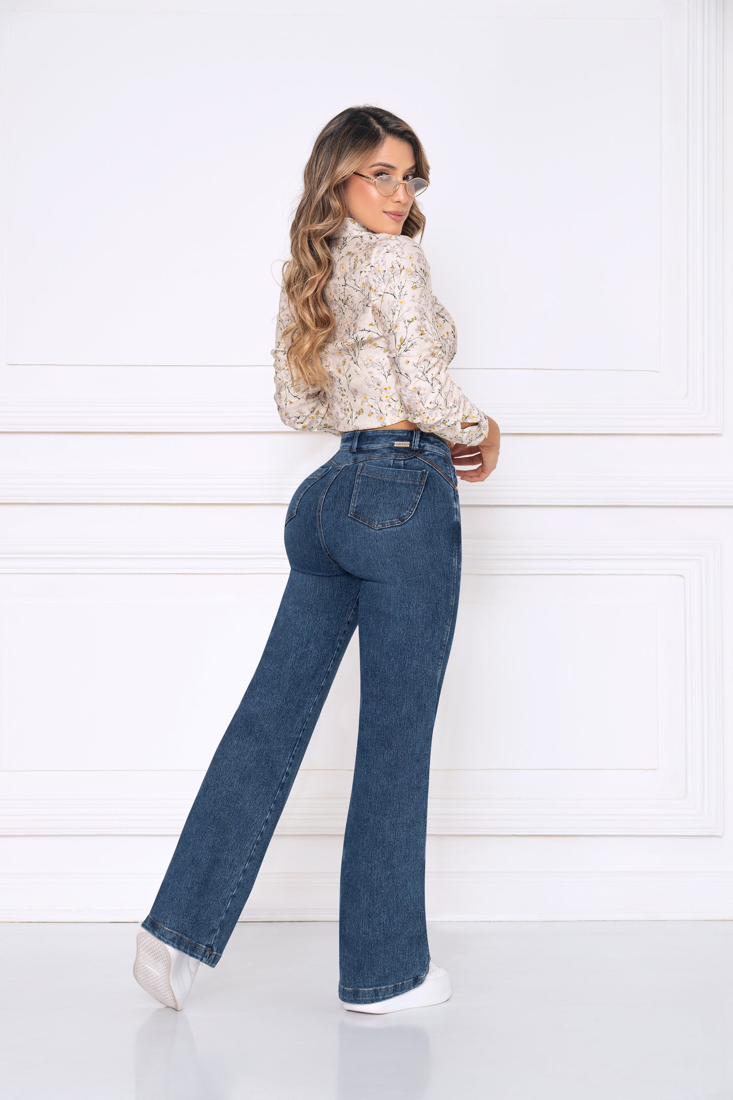 Jean Indigo Licrado Wide Leg Ref 2171
