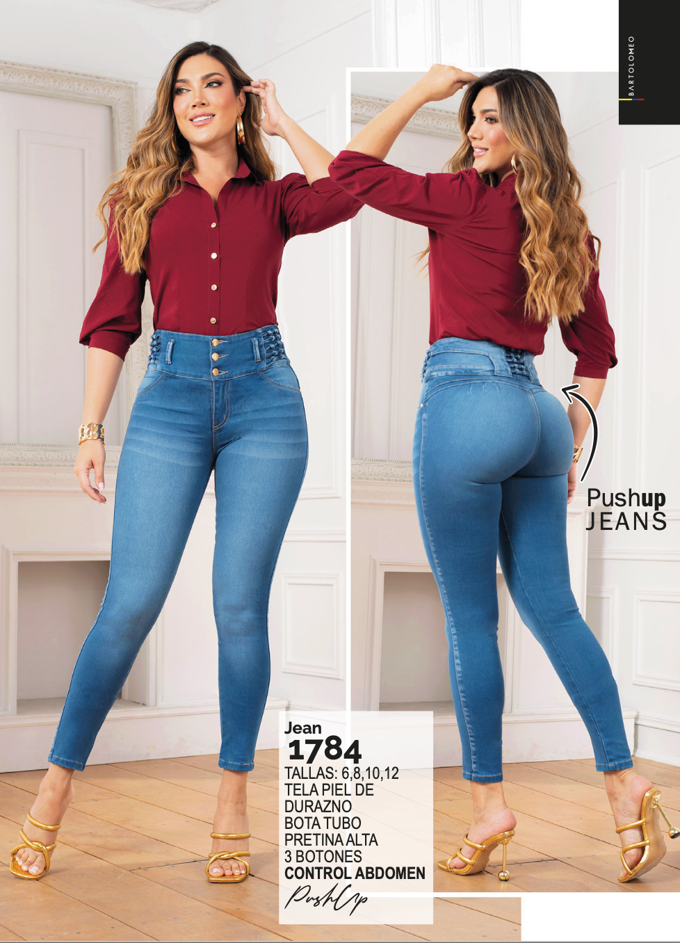 Control Abdomen-Piel de Durazno-Bota Tubo Ref 1784