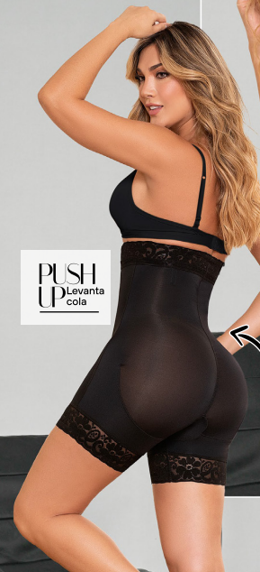 Panty Tiro Alto Levanta Cola Negro NO TIENE CAMBIO Ref FN-3051