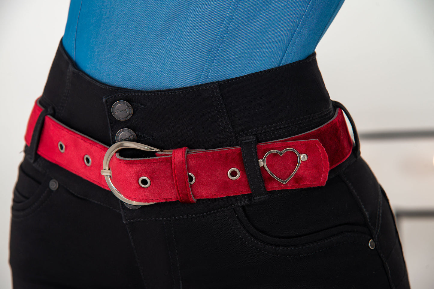 Jean Pretina Alta Control Abdomen - Bota Campana - Negro Ref 1348