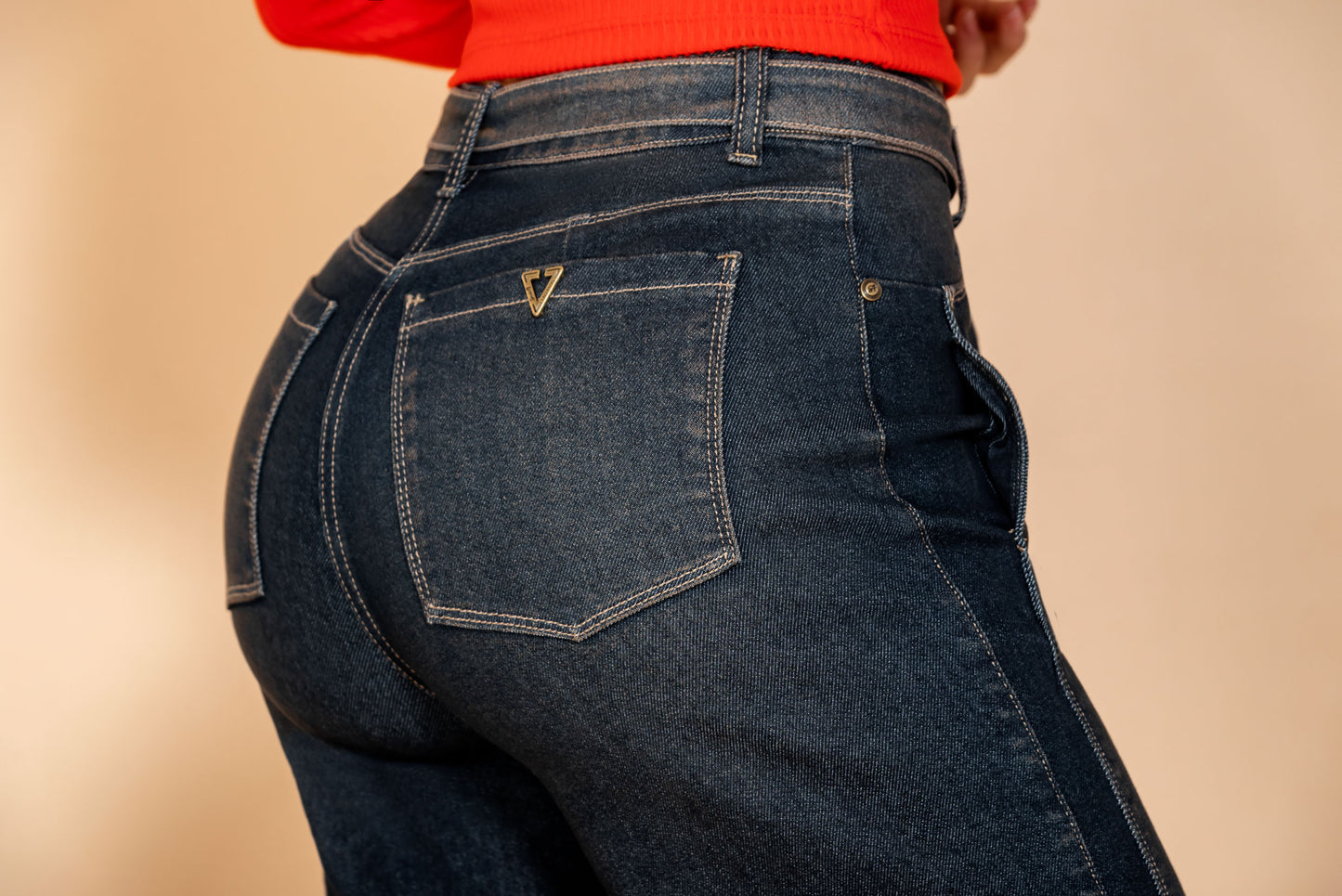 Jean Tiro Alto 1 Botón - Bota Palazzo Ref 1609