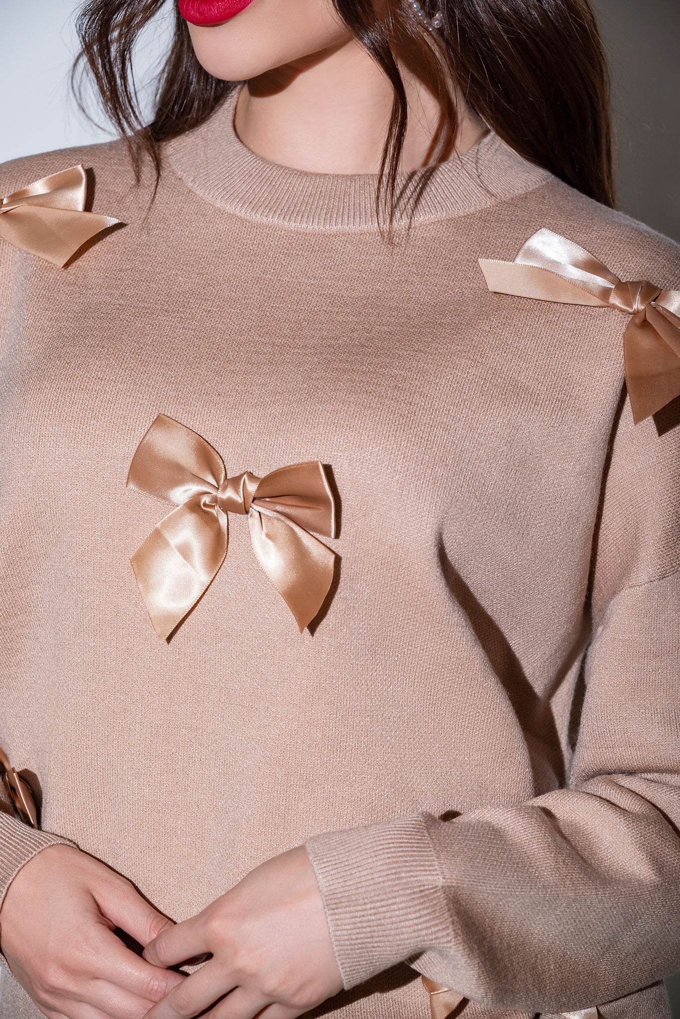 Sueter - Over Size Con Moños Ref V-036