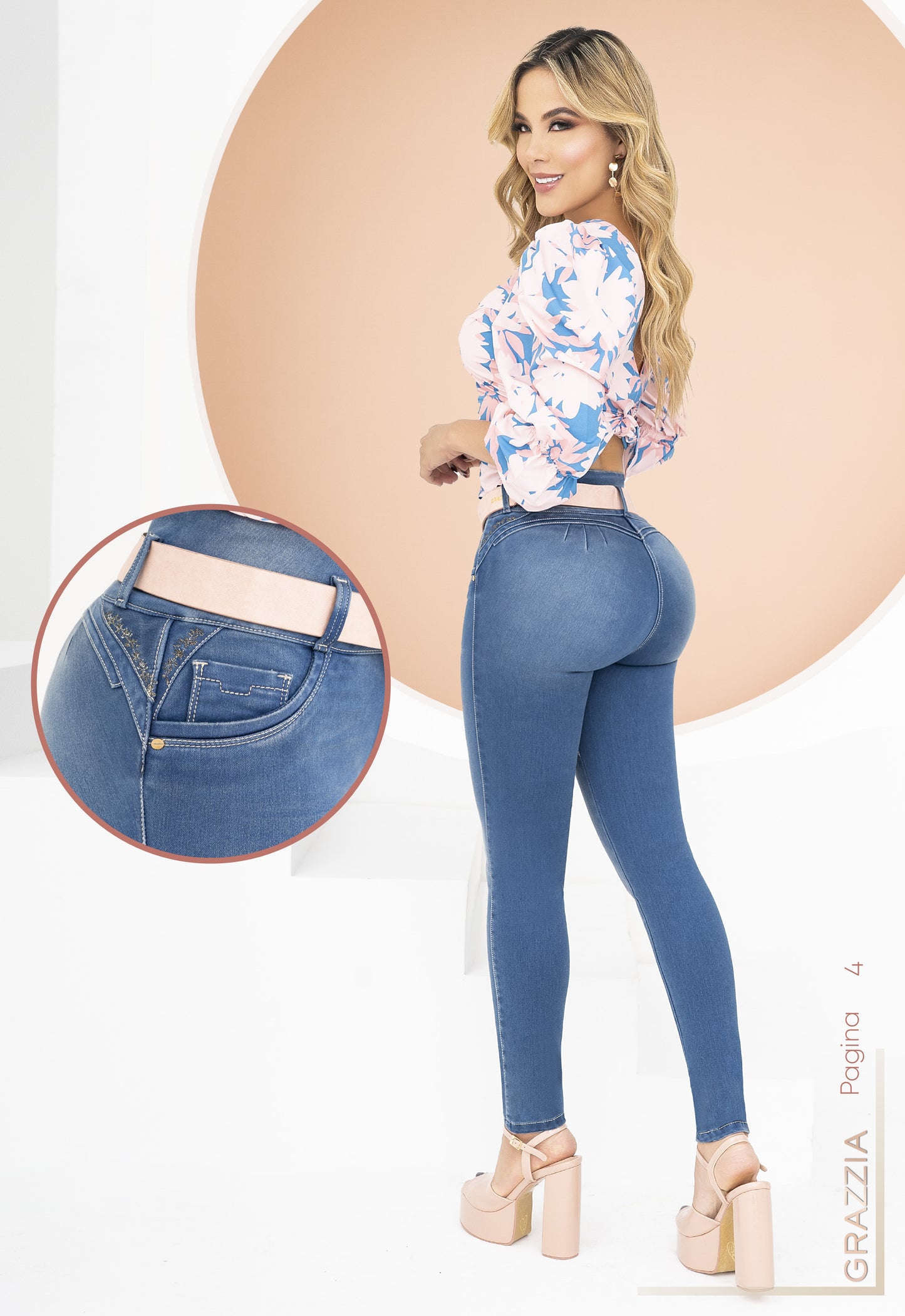 Jeans Grazzia by B´violet  Cinturón Ref 593