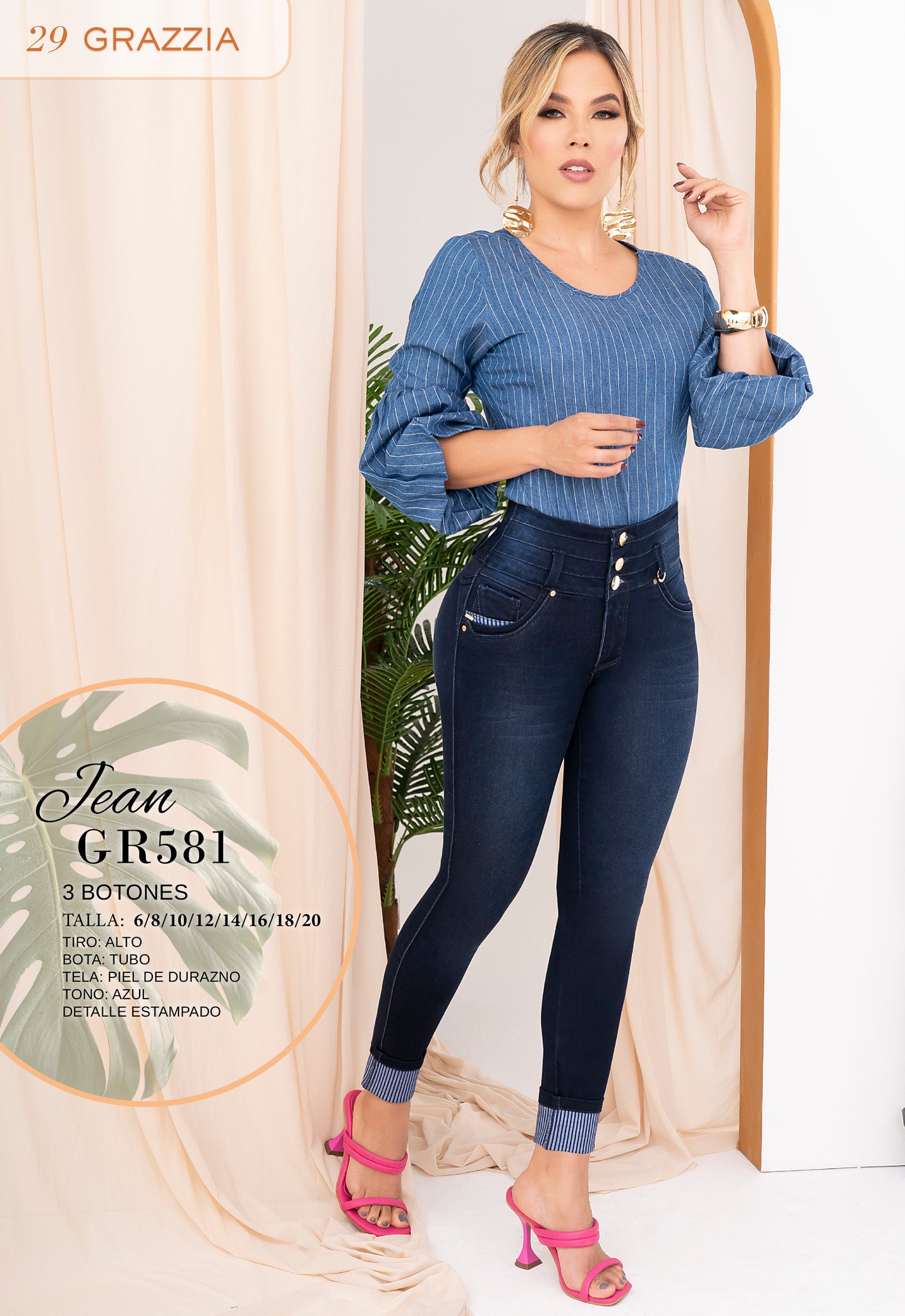 Jeans Grazzia by B´violet  Ref 581