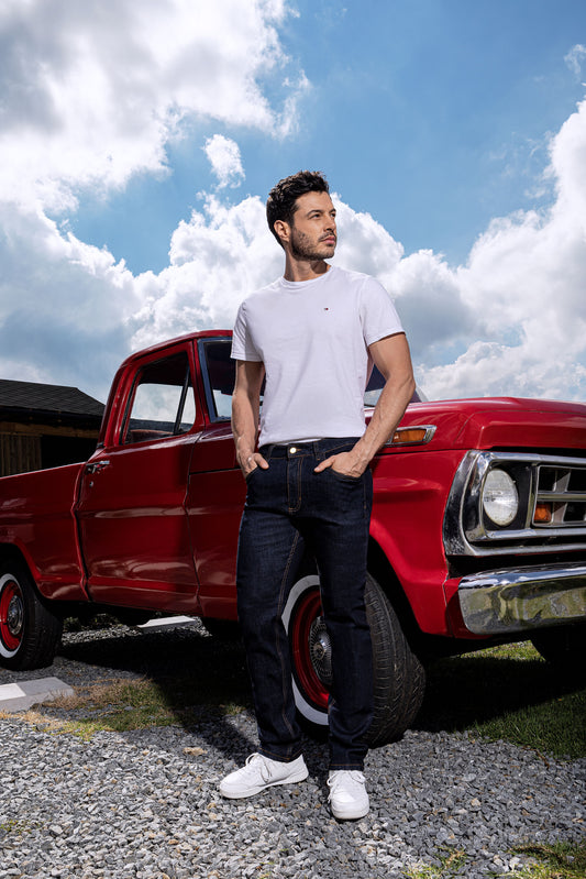 Jean Hombre Azul Oscuro - índigo Licrado Ref 1735