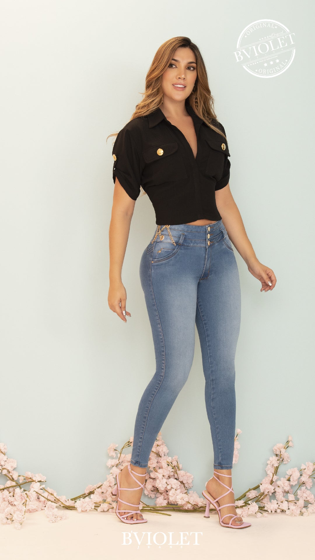 Jeans B´violet Azul Medio  Ref 1500