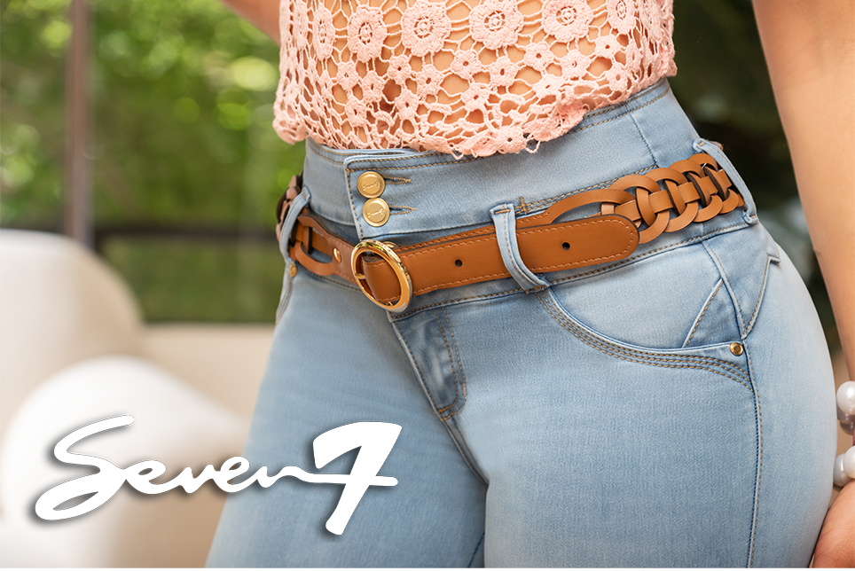 Jean Pretina Alta Control Abdomen - Bota Recta Ref 1678