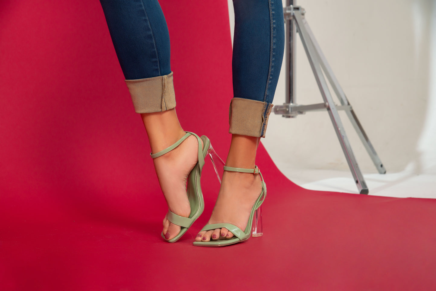 Jean Pretina Alta Control Abdomen - Bota Tubo Para Doblar Ref 1284