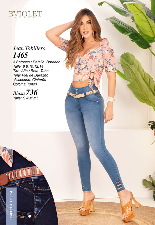 Jeans B´violet Claro  Ref 1465