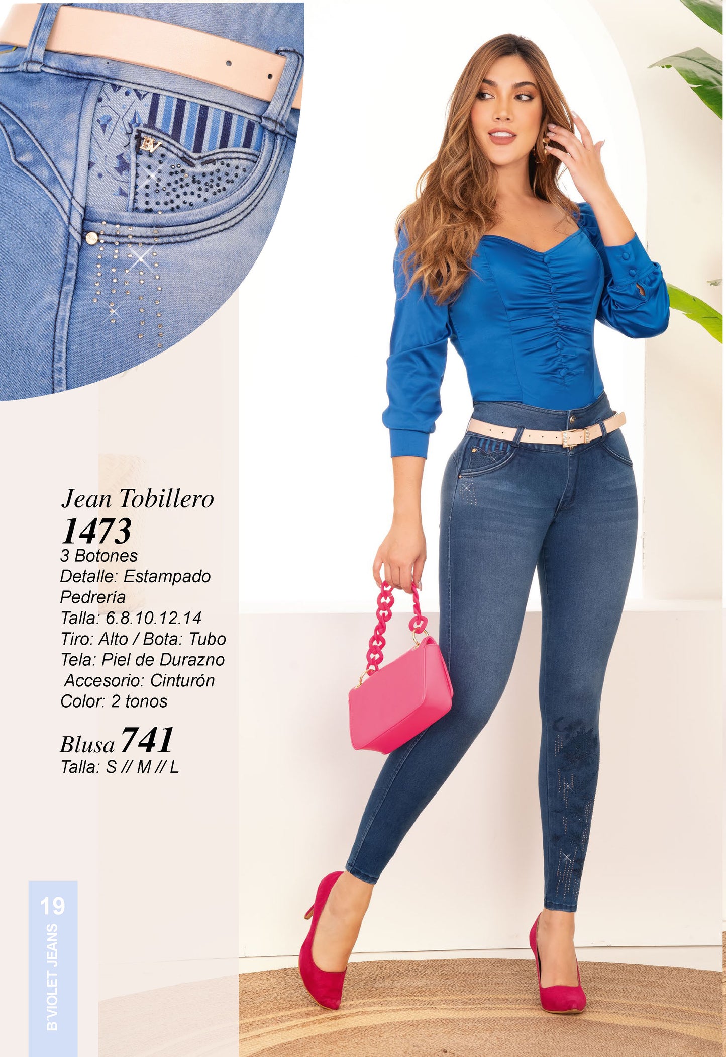 Jeans B´violet Oscuro  Ref 1473
