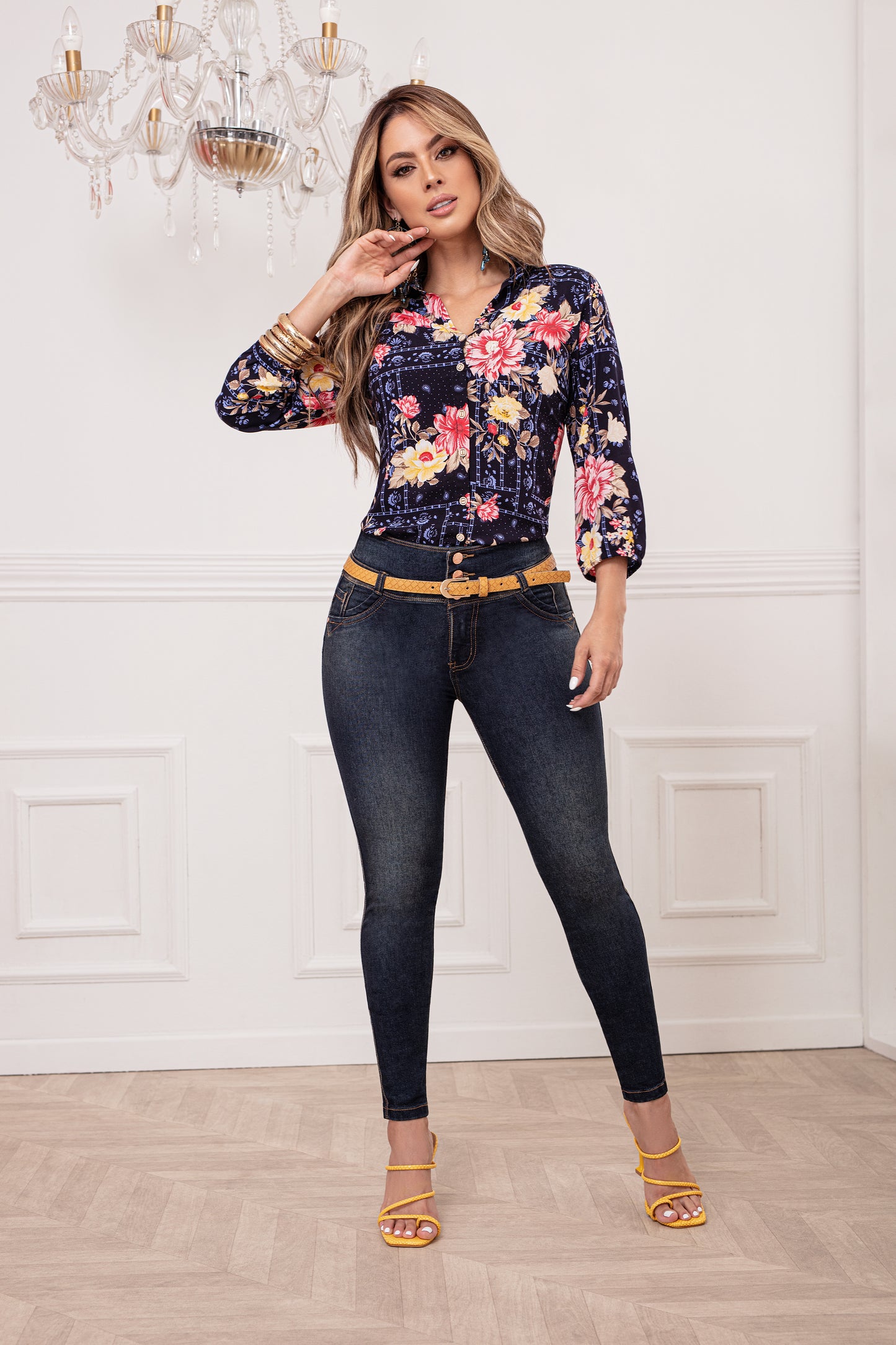 Control Abdomen-Indigo Licrado-Bota Tubo Ref 1602