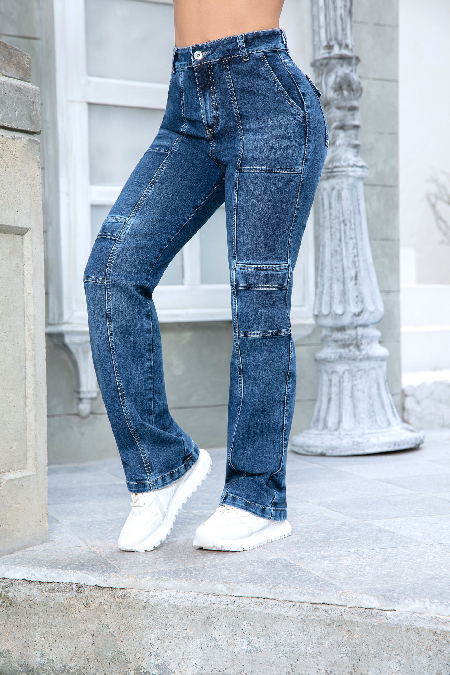 Jeans Contro. Abdomen Cargo Ref 1630