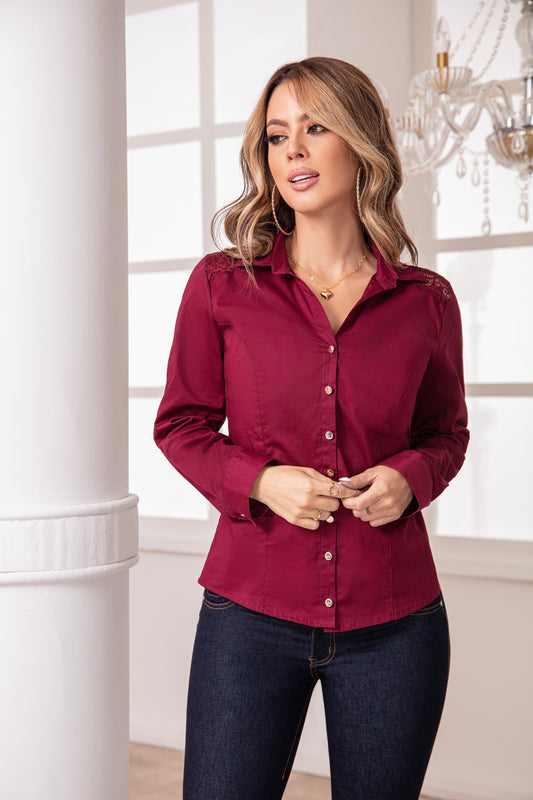 Camisera Vino Tinto Ref A-385